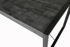 Livingfurn Eettafel Norris Mangohout Zwart 180cm