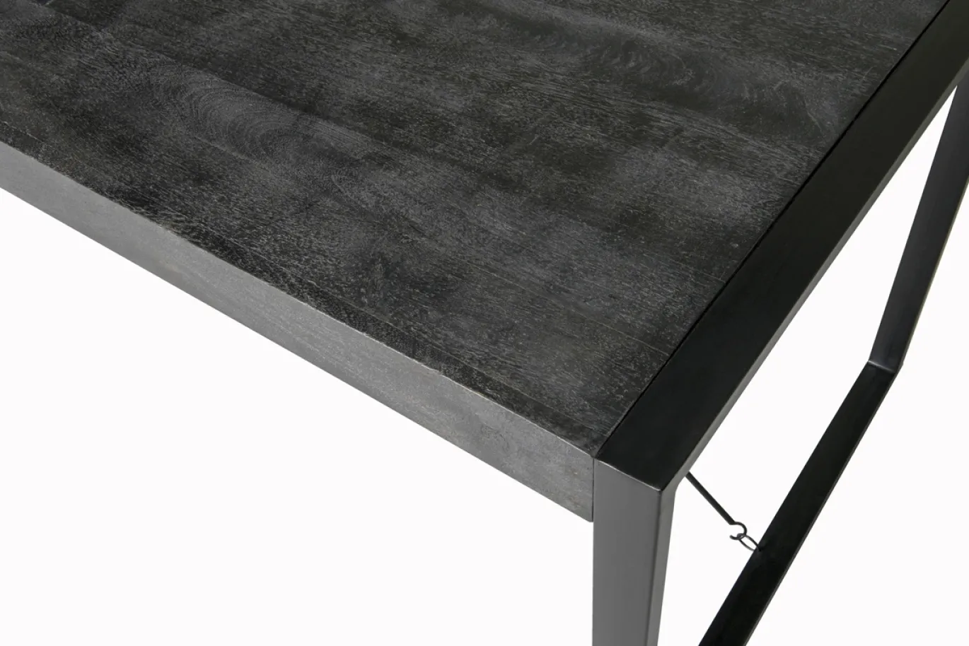Livingfurn Eettafel Norris Mangohout Zwart 180cm