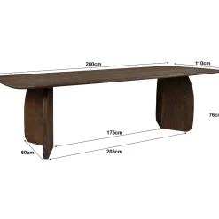 Livingfurn Eettafel Trevor 280cm