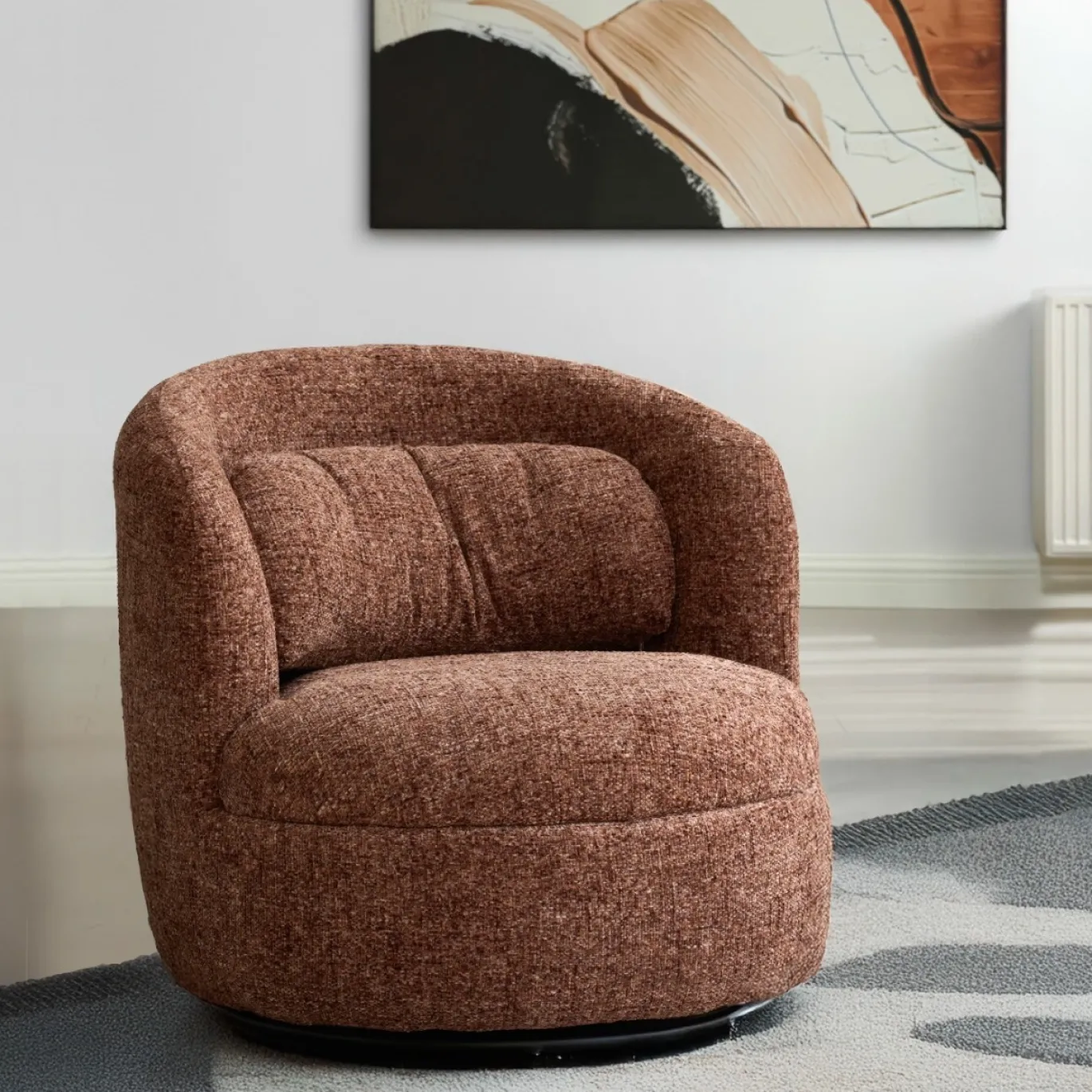Livingfurn Fauteuil Britt Bordeaux
