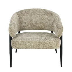 Livingfurn Fauteuil Dilan Venga Liver Grijs