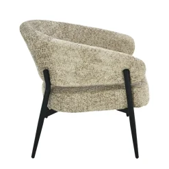 Livingfurn Fauteuil Dilan Venga Liver Grijs