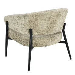 Livingfurn Fauteuil Dilan Venga Liver Grijs