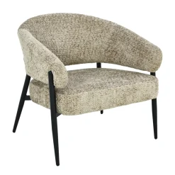 Livingfurn Fauteuil Dilan Venga Liver Grijs