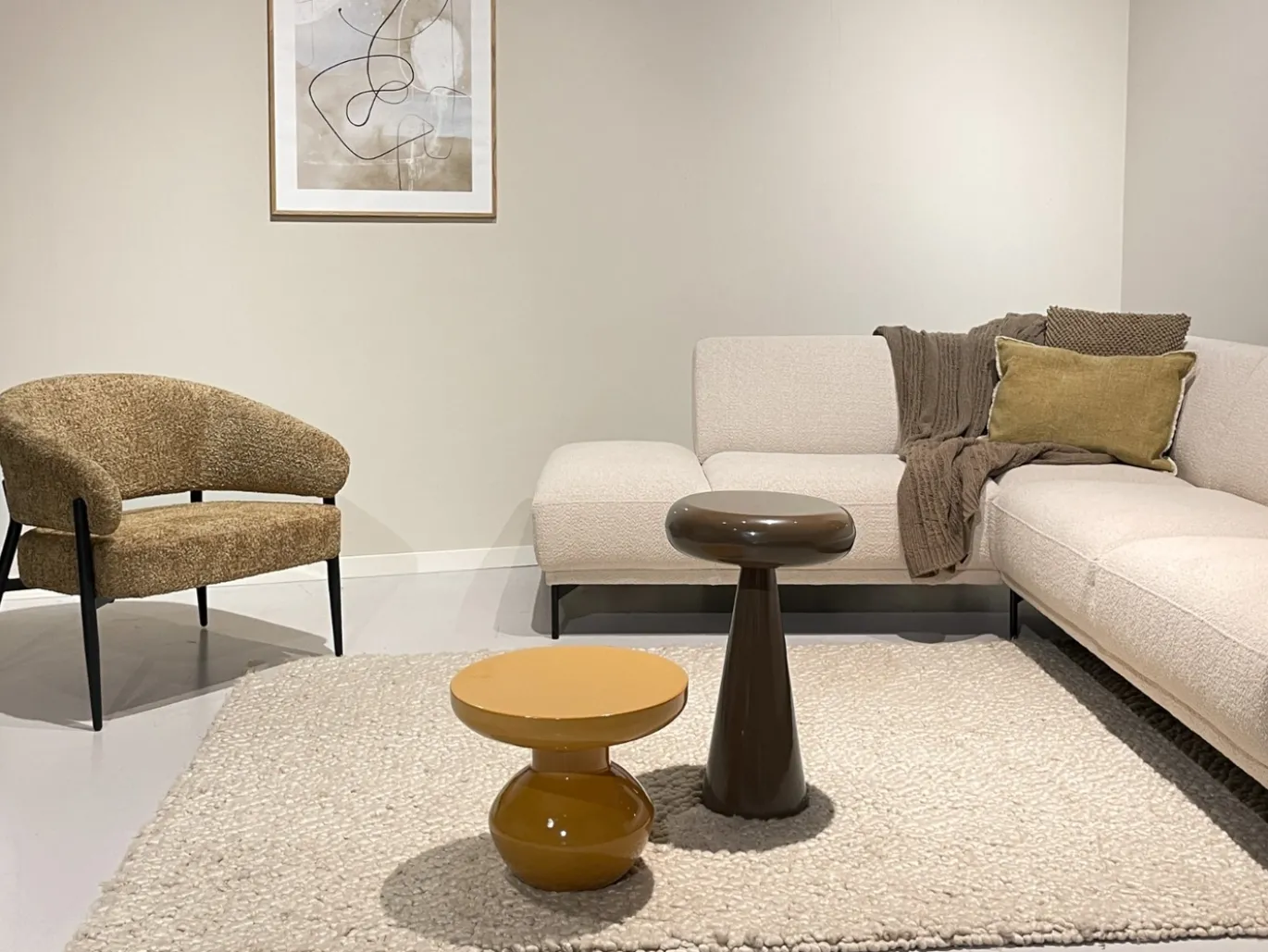 Livingfurn Fauteuil Dilan Venga Cognac Geel