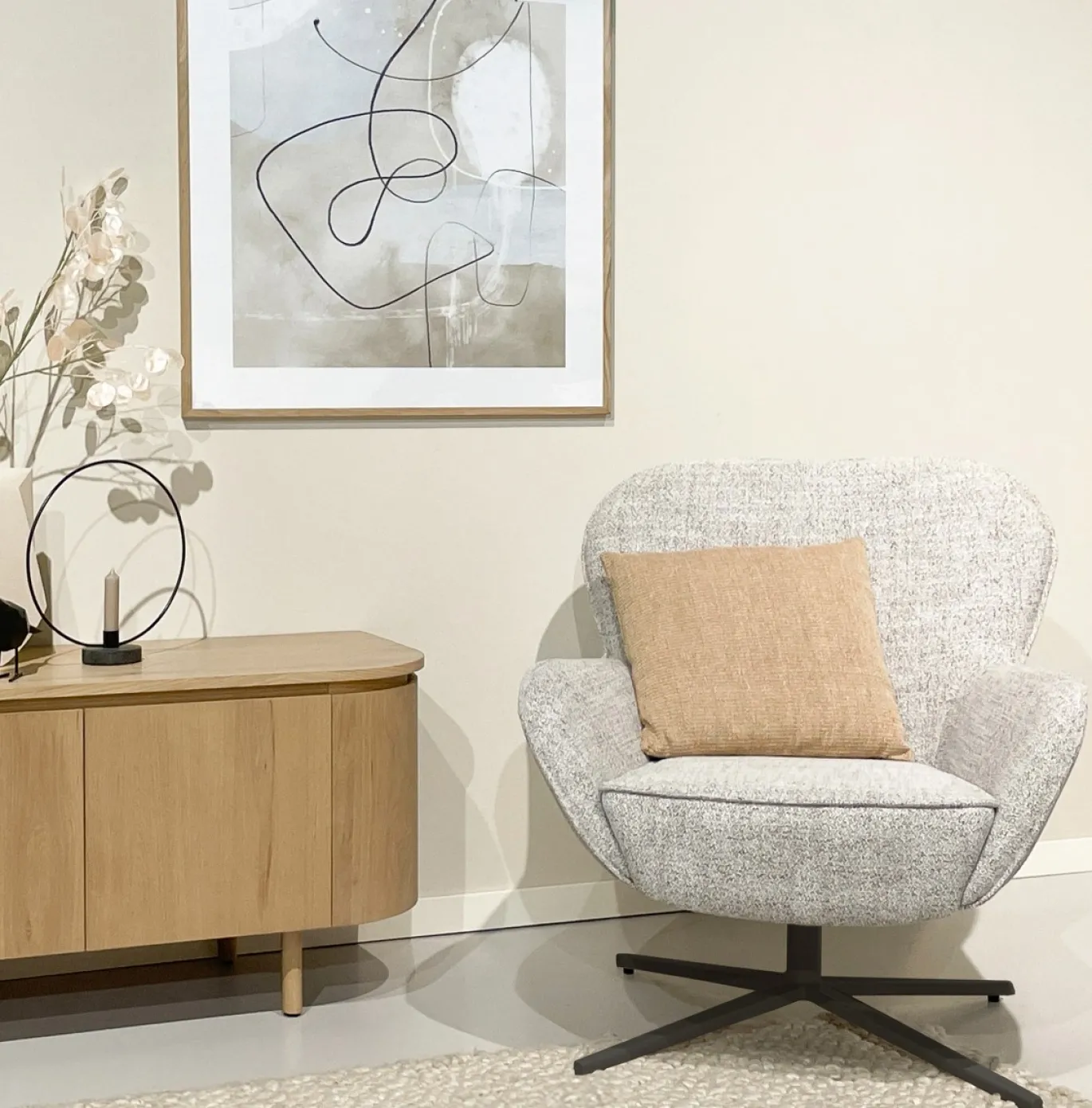 Livingfurn Fauteuil Sven Bisque Oasis Beige
