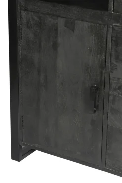 Livingfurn Kabinetkast Norris Zwart 100x150cm