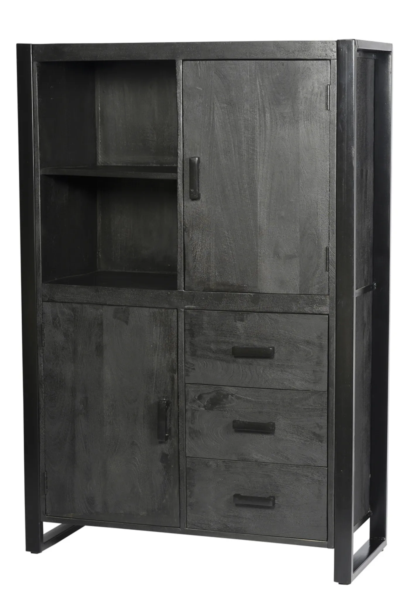 Livingfurn Kabinetkast Norris Zwart 100x150cm