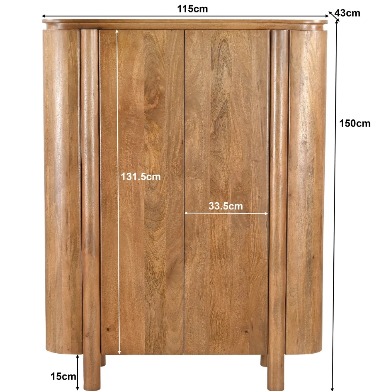 Livingfurn Kabinet Salano Mango 150cm