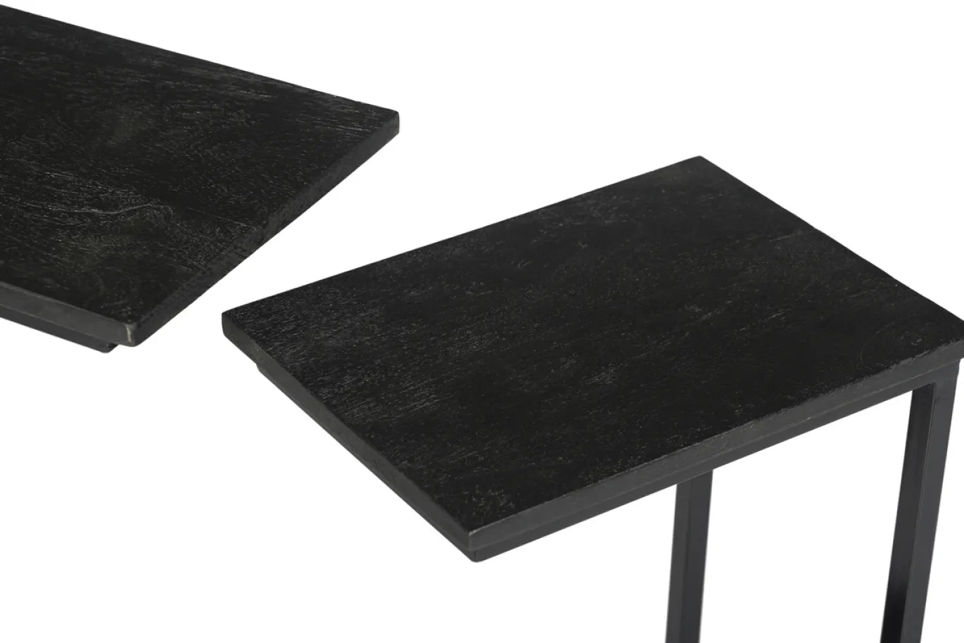 Livingfurn Laptoptafel Jordy Norris Zwart Set van 2