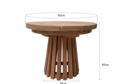 Livingfurn Loungetafel Cindo 50cm Rond Naturel