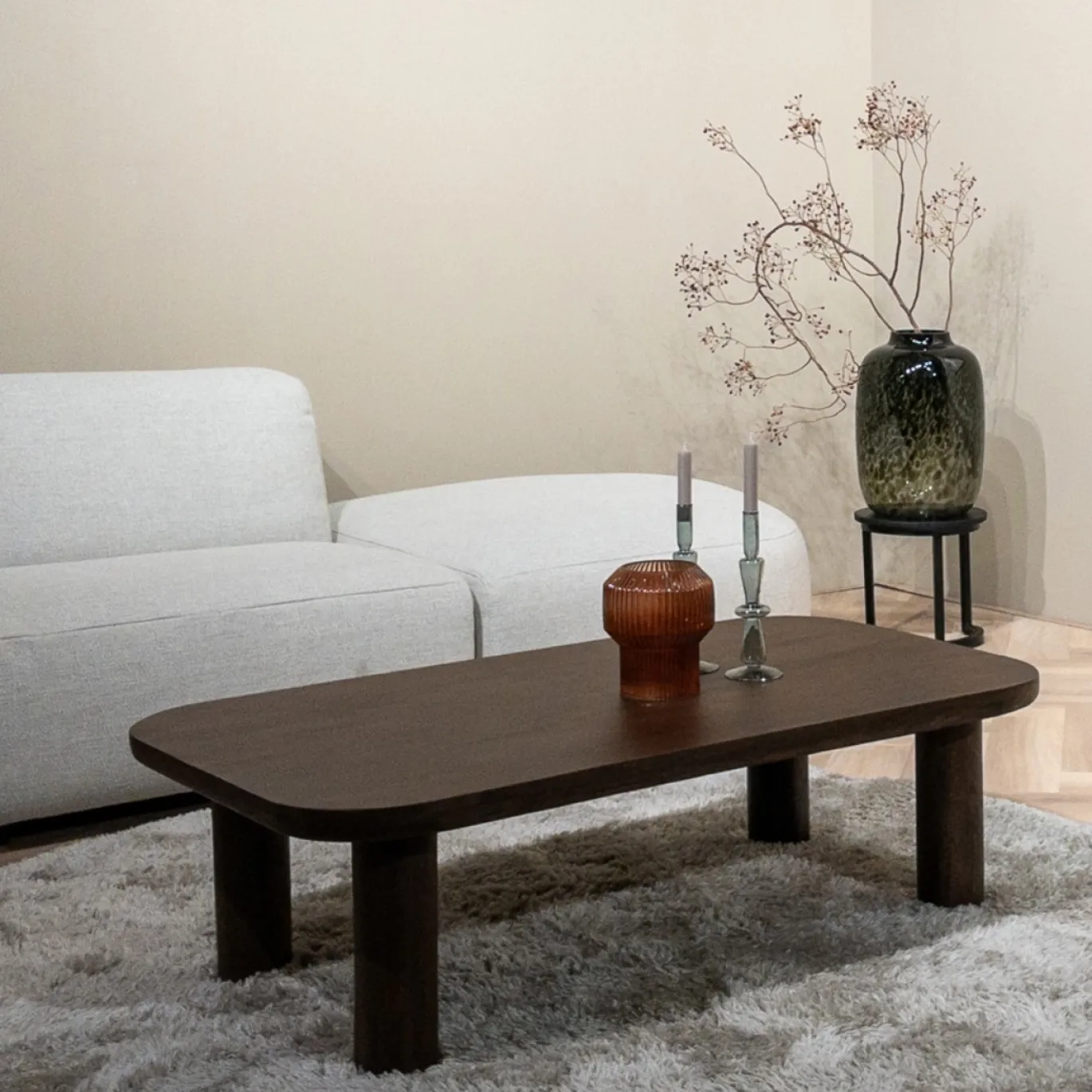 Livingfurn Salontafel Badou Mangohout Bruin 120cm