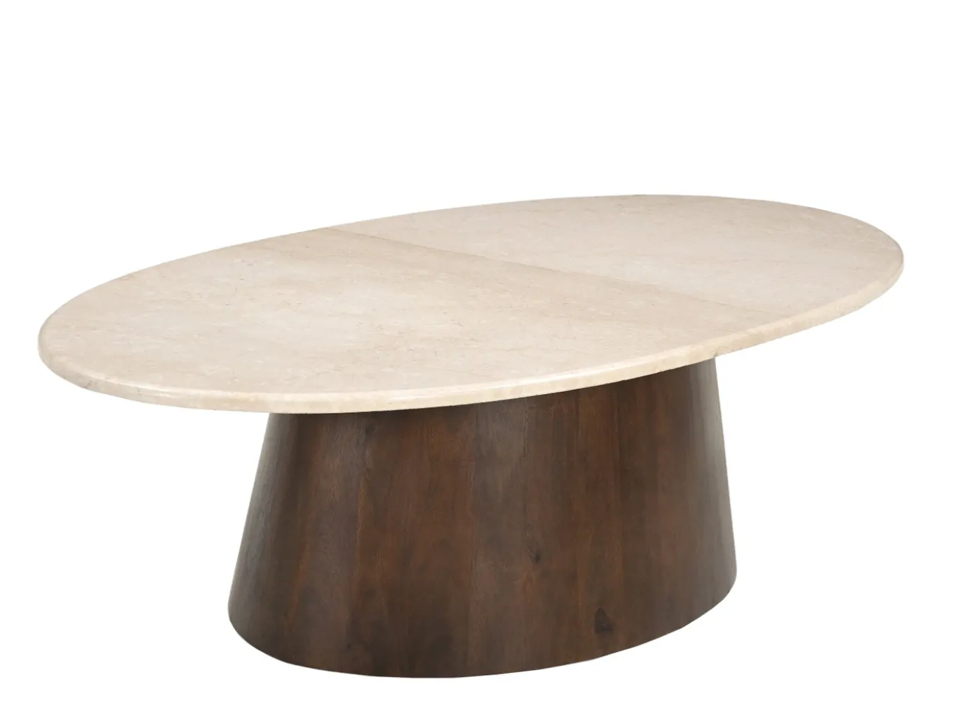 Livingfurn Salontafel Brix Bottecino Mango Ovaal 120cm