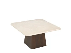 Livingfurn Salontafel Brix Bottecino Mango Vierkant 75cm