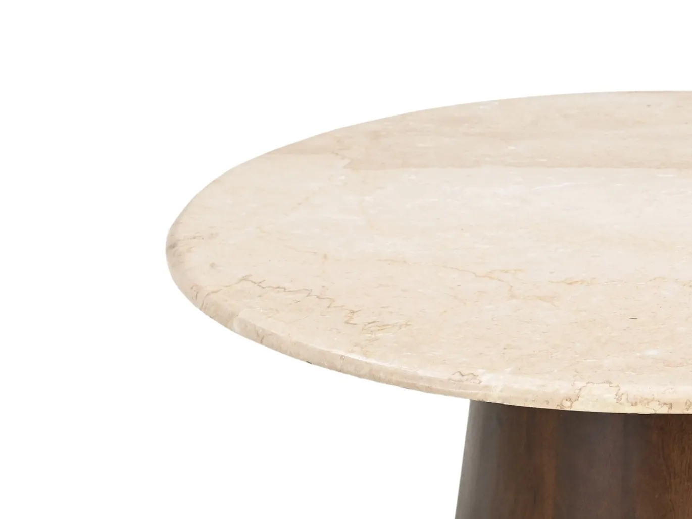 Livingfurn Salontafel Brix Bottecino Mango rond 75cm