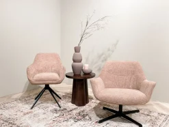 Livingfurn Salontafel Brix Clubs Mangohout Bruin Ø50cm
