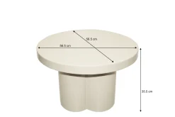 Livingfurn Salontafel Brix Noa Off White 56cm