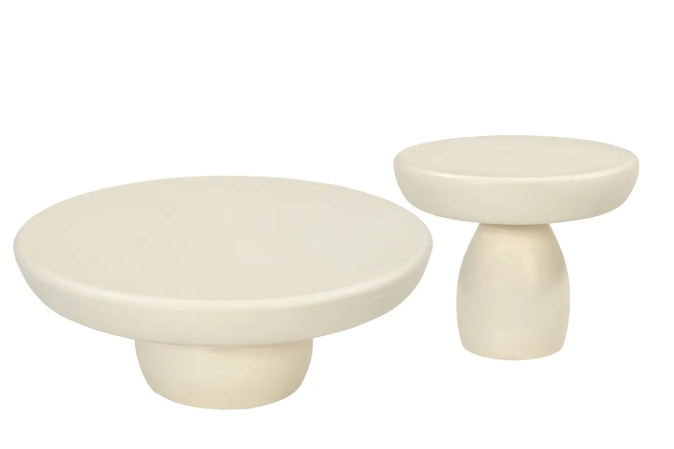 Livingfurn Salontafel Dune Ivoor Ø50cm