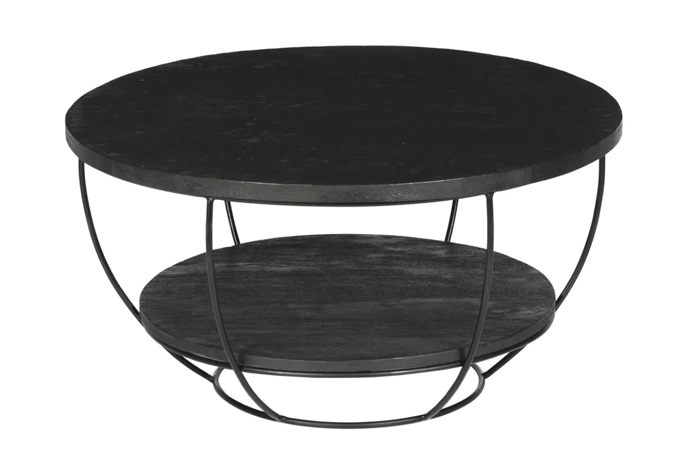 Livingfurn Salontafel Evan Norris Zwart Ø85cm
