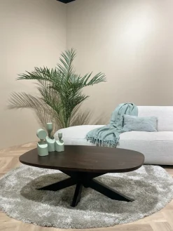 Livingfurn Salontafel Jesper Deens Ovaal Bruin 120cm