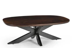 Livingfurn Salontafel Jesper Deens Ovaal Bruin 120cm