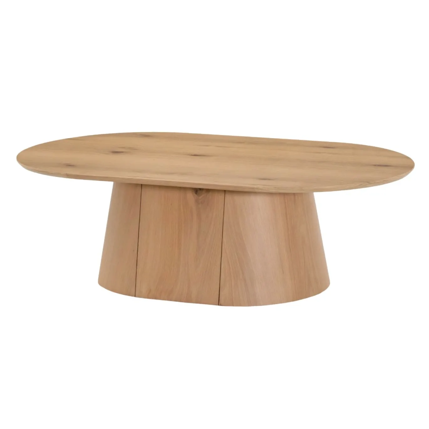 Livingfurn Salontafel Novero Ovaal Naturel Eikenfineer 120cm