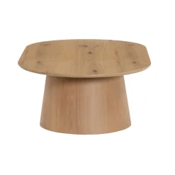 Livingfurn Salontafel Novero Ovaal Naturel Eikenfineer 120cm