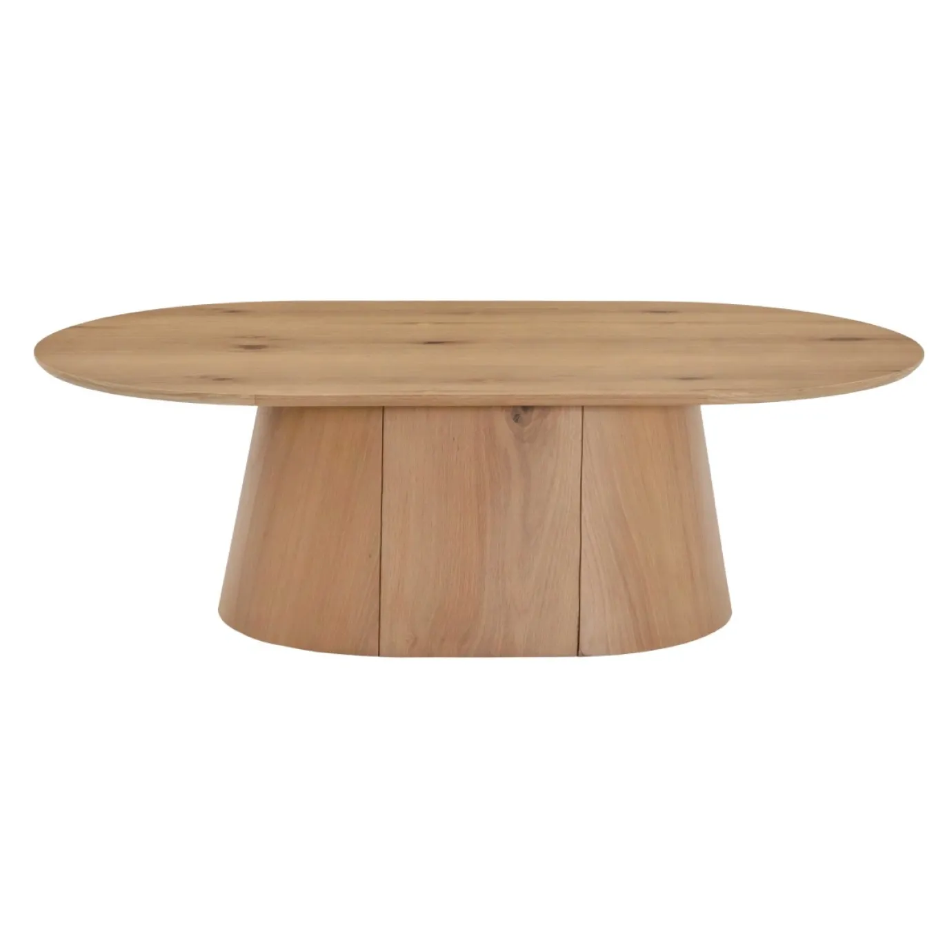 Livingfurn Salontafel Novero Ovaal Naturel Eikenfineer 120cm