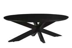 Livingfurn Salontafel Oslo Ovaal Zwart 130 cm