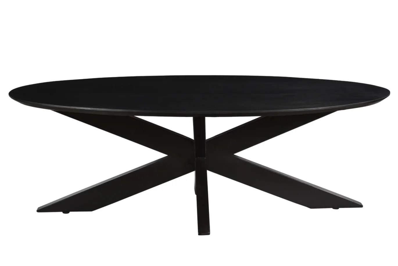 Livingfurn Salontafel Oslo Ovaal Zwart 130 cm