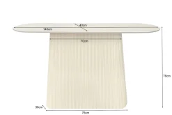 Livingfurn Sidetable Patrice Mango 140cm