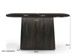Livingfurn Sidetable Salvator Mangohout Walnoot 140cm