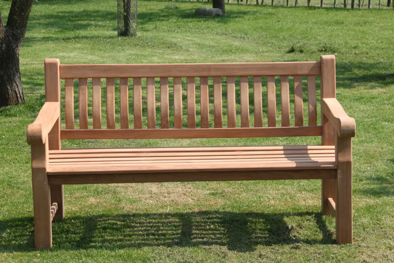 Livingfurn Tuinbank Patrick Breed 200cm Teakhout