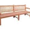 Livingfurn Tuinbank Patrick Breed 250cm Teakhout