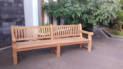 Livingfurn Tuinbank Patrick Breed 250cm Teakhout