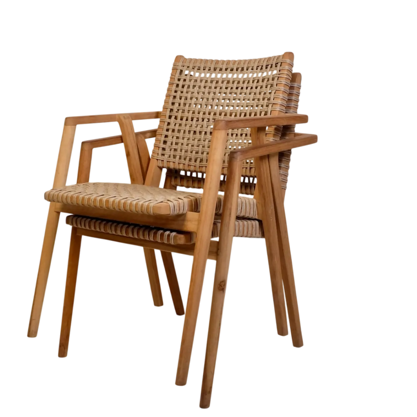 Livingfurn Tuinstoel Stapelbaar Anya Naturel