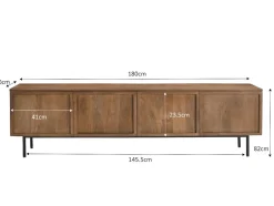 Livingfurn Tv-meubel Elan Naturel 180cm