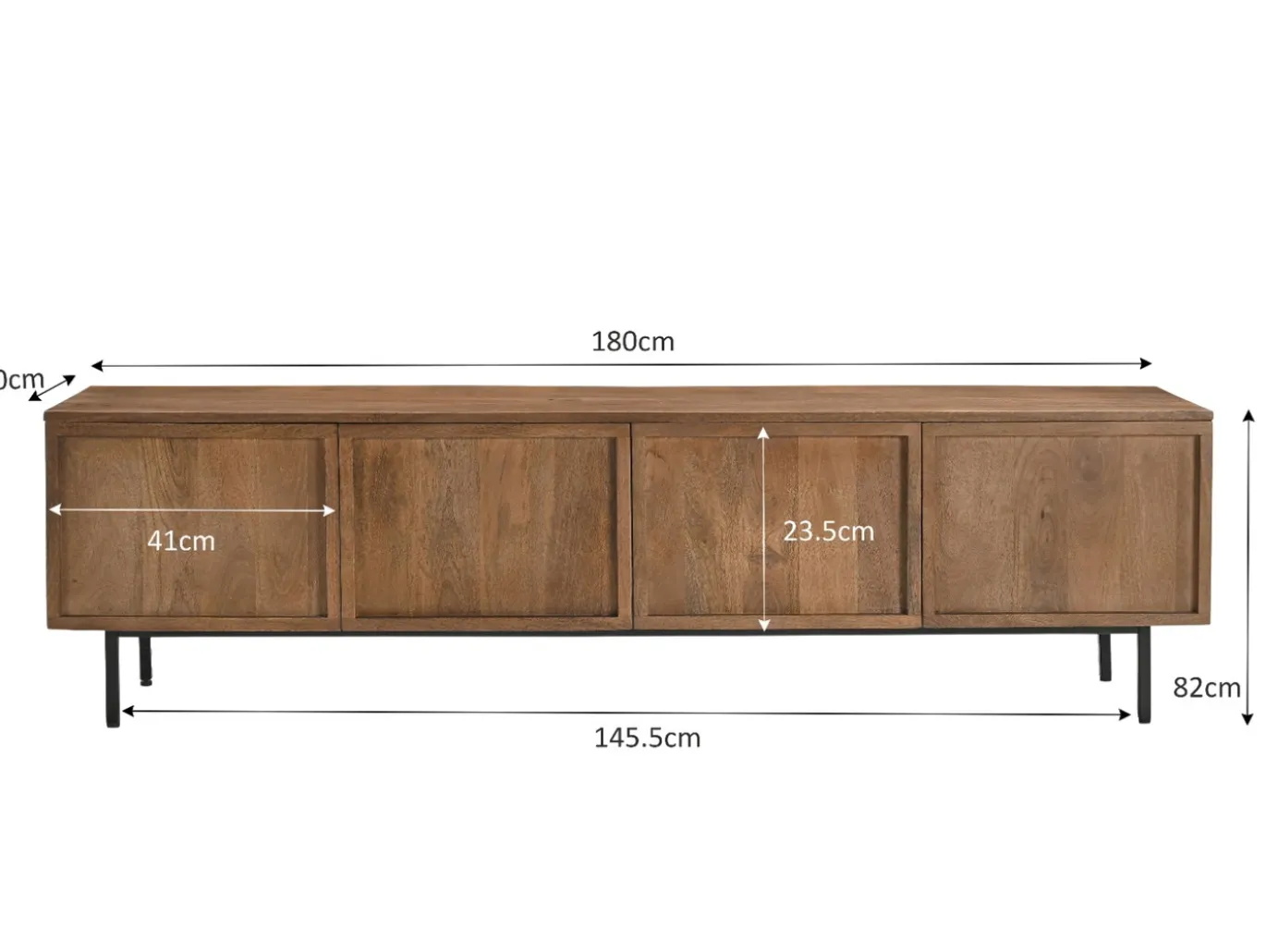 Livingfurn Tv-meubel Elan Naturel 180cm
