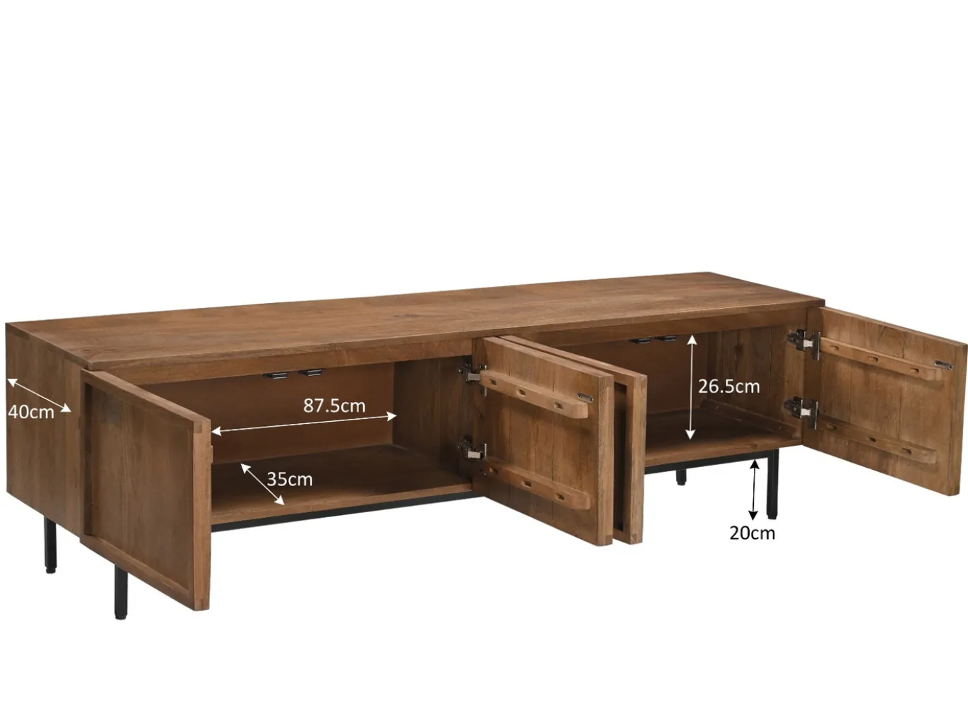 Livingfurn Tv-meubel Elan Naturel 180cm
