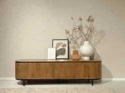 Livingfurn Tv-Meubel Noor Naturel 210cm Mangohout