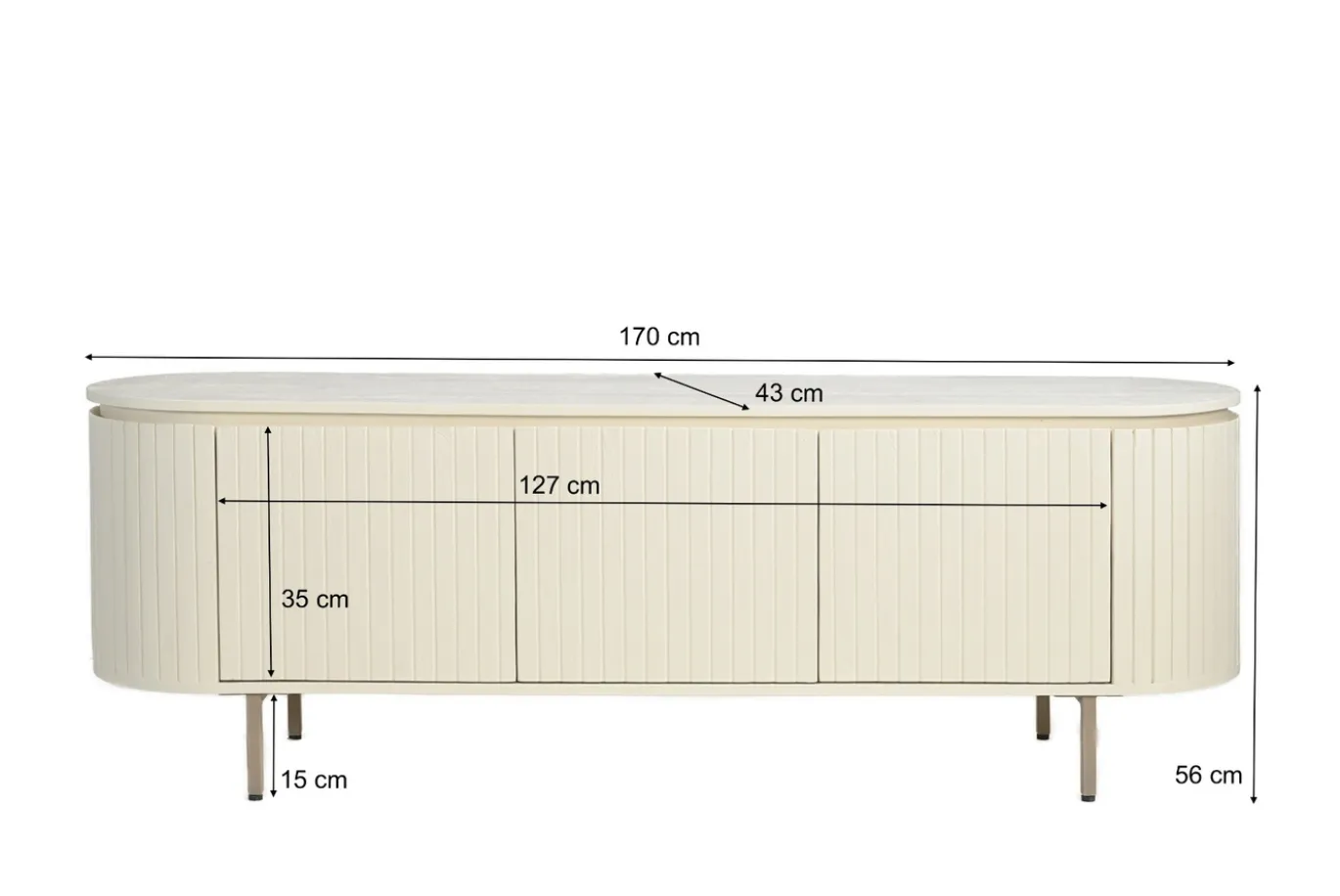 Livingfurn Tv-meubel Patou Beige 170cm