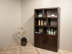 Livingfurn Wandkast Jaxx Bruin Mangohout 120cm