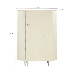 Livingfurn Wandkast Patou Beige
