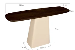 Livingfurn Wandtafel Brix Marron 140 cm