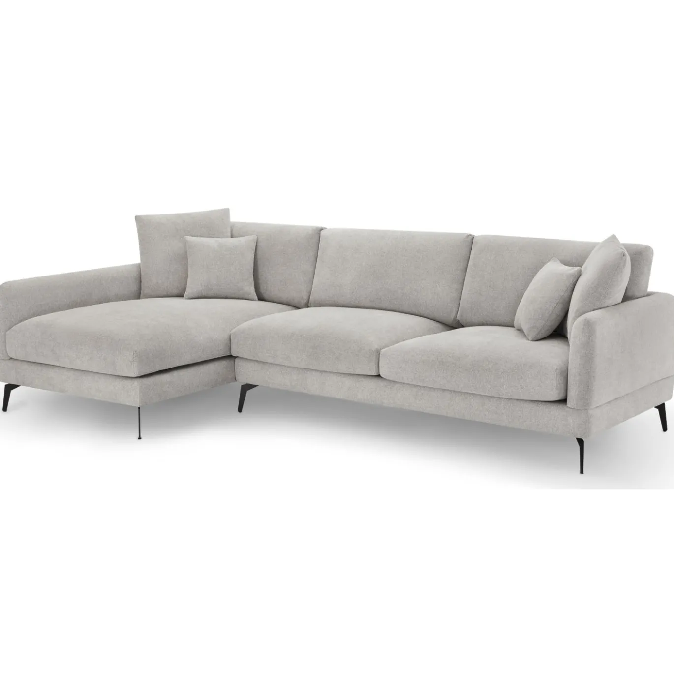 Loungebank Maggie Links Grijs - Giga Meubel