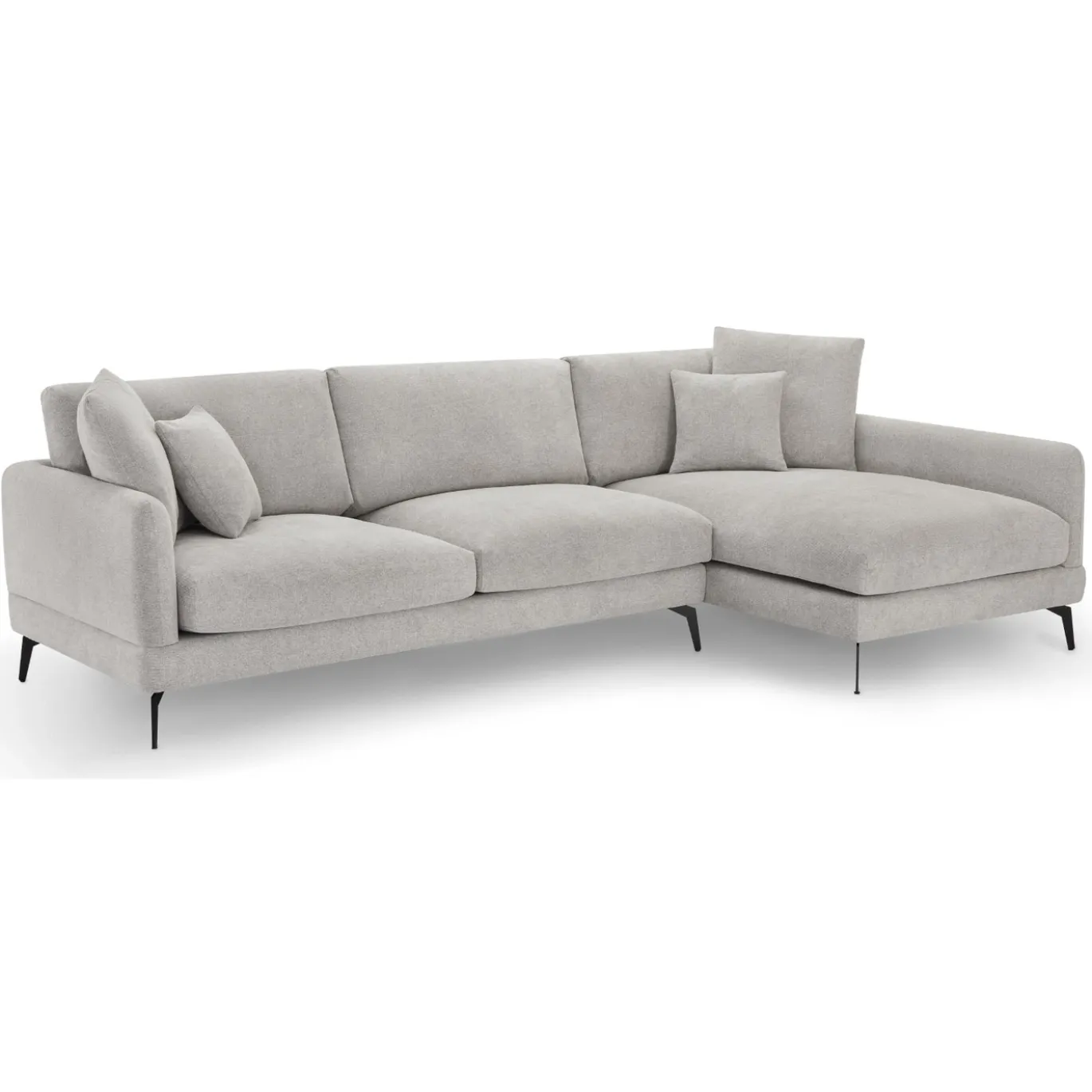 Loungebank Maggie Rechts Grijs - Giga Meubel