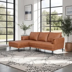 Loungebank Soul Links Tan Leer - Giga Meubel