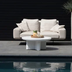 Loungetafel Miso Rond Wit Ø90cm - Giga Meubel