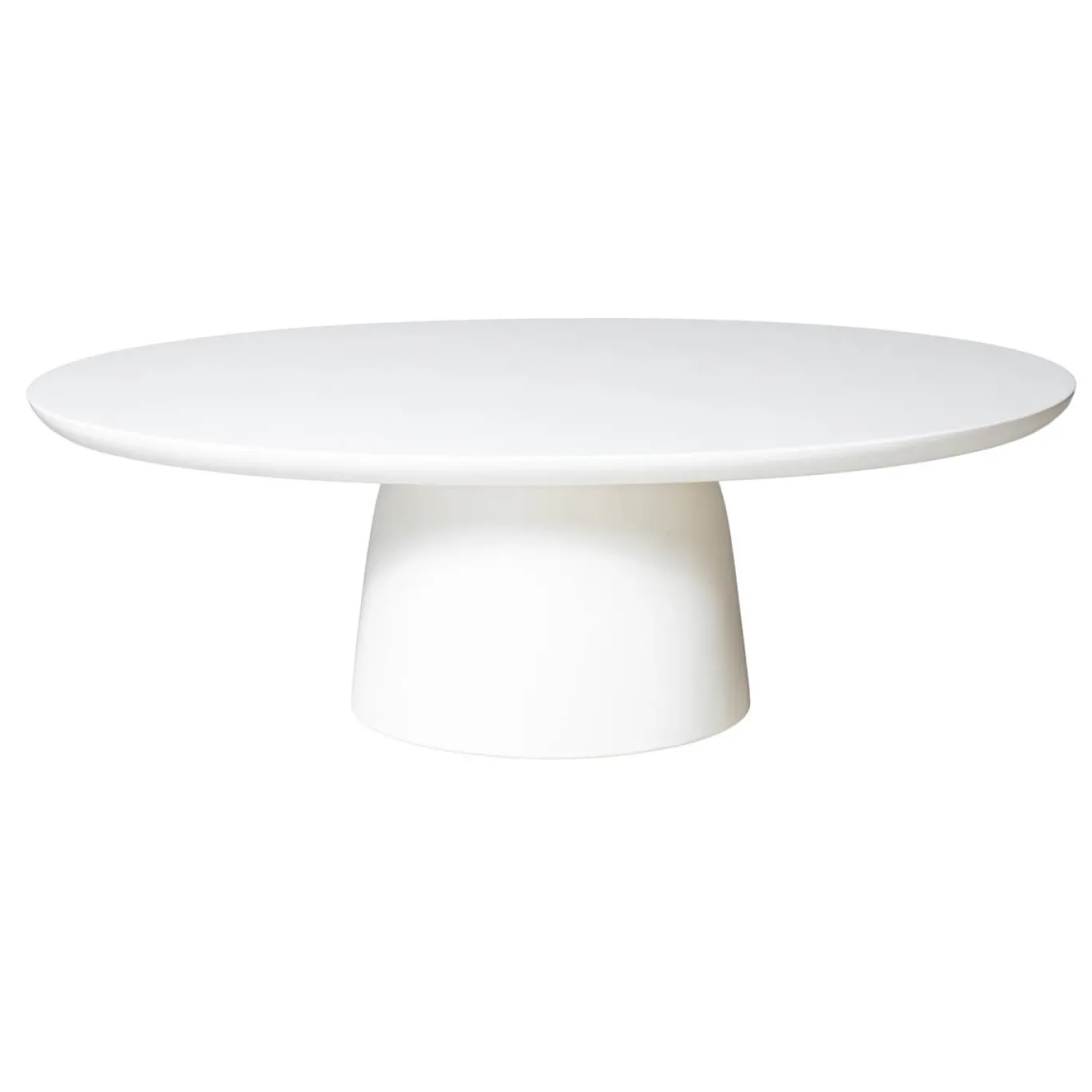 Loungetafel Myrna Ovaal Wit 120cm - Giga Meubel