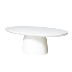 Loungetafel Myrna Ovaal Wit 120cm - Giga Meubel